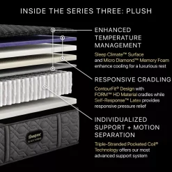 Beautyrest Black® Series 3 Plush Hybrid Mattress