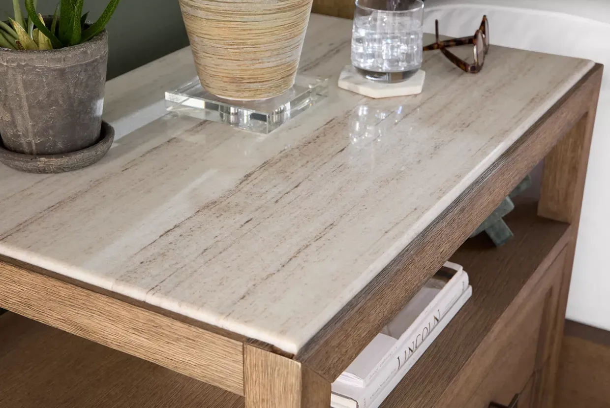 Hampton Marble Top Nightstand