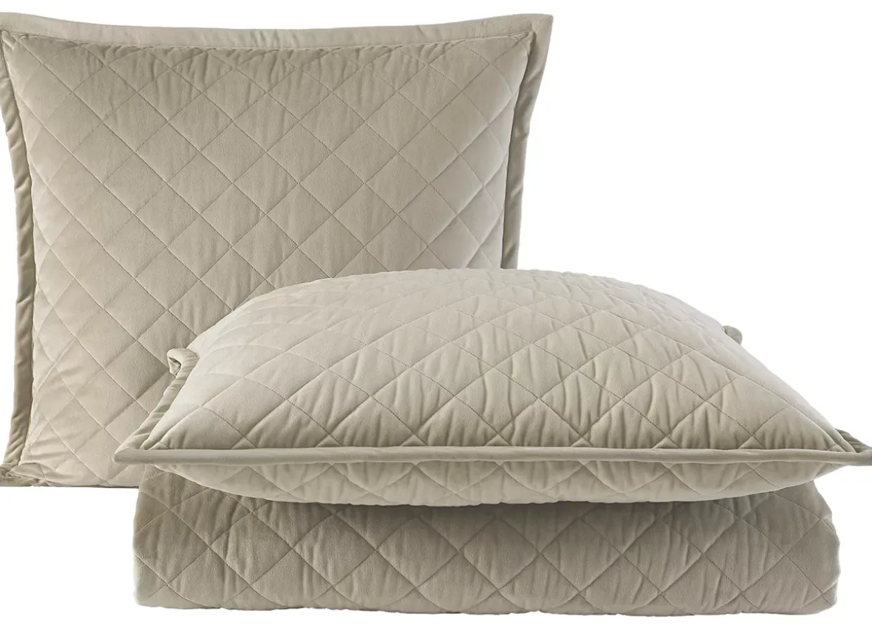 Quilted Velvet Coverlet Ensemble