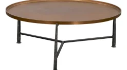 Vaughn Brass Top Coffee Table